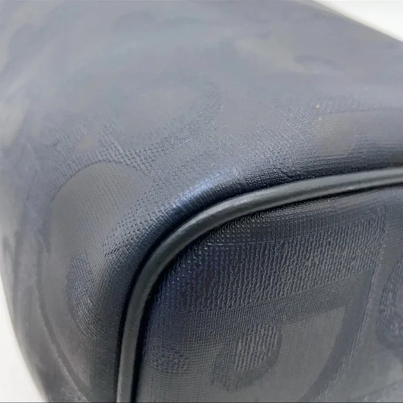 Christian Dior Trotter PVC Leather Navy Boston Bag - Picture 10 of 16